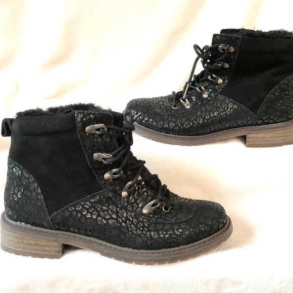 EMU AUSTRALIA Leather Wool Lined Waterproof Hiker Boots Sz 9 - Picture 2 of 16